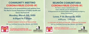 MCOE Community Meeting and Press Release on Coronavirus